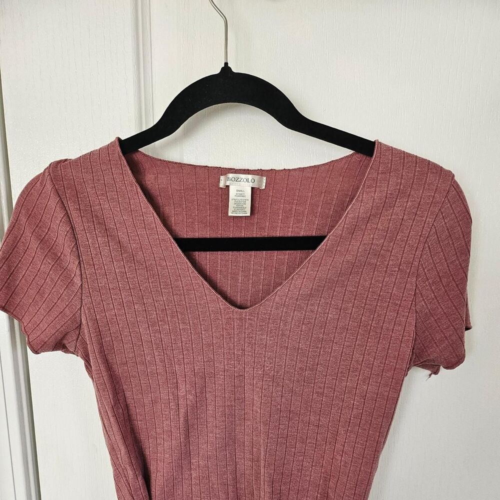 Bozzolo Women's Pink and Red T-shirt
